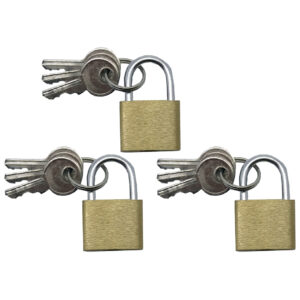 Autogear Pad Lock Brass 32mm 2 Piece Key - Alike
