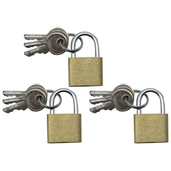 Autogear Pad Lock Brass 32mm 2 Piece Key - Alike
