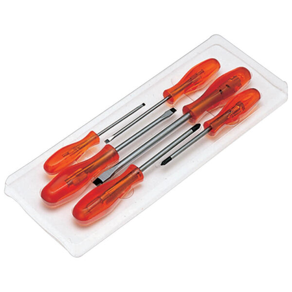 Autogear 6 Piece Screwdriver Set Black Tip