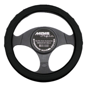 Medium Steering Wheel Cover Black